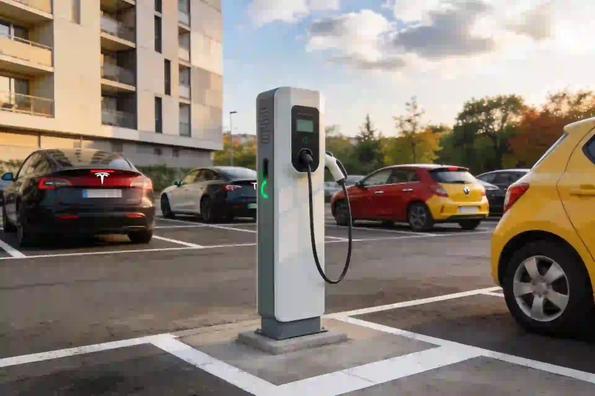 Installation borne de recharge à Néry