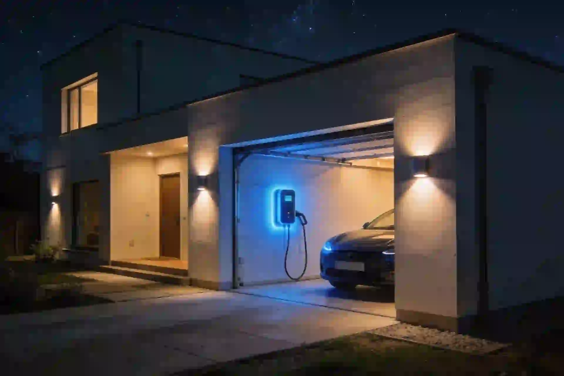 Installation borne de recharge à Rouède